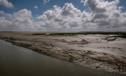 La baie de Somme dans la ville du Hourdel le 5 août 2016