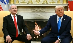 Le président américain Donald Trump reçoit le Premier ministre israélien Benjamin Netanyahu à la Maison Blanche, le 4 février 2025