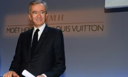 Bernard Arnault, PDG du groupe LVMH, à Paris, le 26 janvier 2017