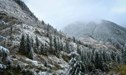 Les monts Fagaras dans les Carpates, près de Nucsoara, dans le centre de la Roumanie, le 31 octobre 2019