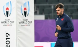 Damian Penaud Ă l'entraĂźnement Ă Oita, le 18 octobre 2019