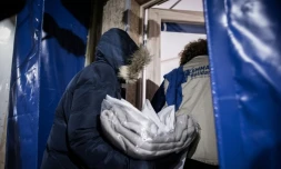 Dans le centre pour migrants parisien, dans le nord de la ville, le 10 novembre 2016