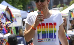 Un participant Ă la Harlem Pride de New York le 29 juin 2019
