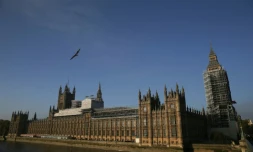 Le Palais de Westminster, abritant le Parlement britannique, où sévit une "culture du harcèlement sexuel" selon des assistants parlementaires et militants politiques, le 2 novembre 2017