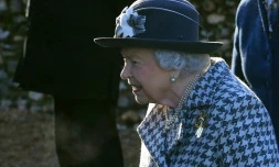 La reine Elizabeth à son arrivée à une messe à Hillington (est de l'Angleterre), le 19 janvier 2020