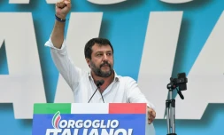Far-right leader Matteo Salvini hailed the results of Sunday's vote as "extraordinary"