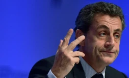 Le président du parti Les Républicains Nicolas Sarkozy, le 21 juin 2016 à Berlin