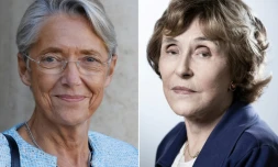 Elisabeth Borne, Première ministre actuelle (G), et l'ancienne Première ministre Edith Cresson