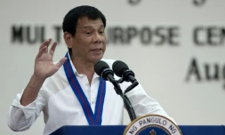 Le président philippin Rodrigo Duterte à Manille, le 17 août 2016