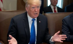 Le président américain Donald Trump lors d'une rencontre avec son cabinet à la Maison Blanche à Washington, DC le 20 décembre 2017