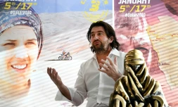 Le nouveau patron du Dakar David Castera lors de la présentation du Dakar 2020, le 20 novembre 2019 à Paris