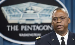 Lloyd Austin lors d'un briefing au Pentagone, en octobre 2014 Ă Washington