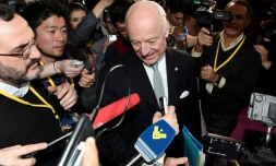 L'envoyé spécial de l'ONU, Staffan de Mistura le 24 janvier 2017 à Astana 