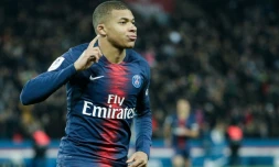 Kylian Mbappé ouvre le score lors de la victoire du PSG à domicile face à Lille 2-1 en 12e journée de L1 le 2 novembre 2018
