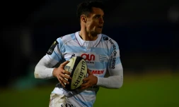 L'ouvreur du Racing 92 Dan Carter contre Leicester, le 14 janvier 2017 à Colombes