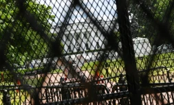 La Maison Blanche, vue derriÚre plusieurs rangées de grillages, à Washington, le 5 juin 2020