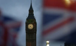 Vue sur le parlement britannique, le 1er février 2017