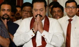 L'ancien président srilankais Mahinda Rajapakse le 15 décembre 2018 à Colombo