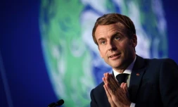 Emmanuel Macron à la COP26 à Glasgow le 1er novembre 2021