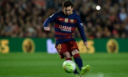 Lionel Messi lors du match Barça - Valence, le 17 avril 2016 au Camp Nou de Barcelone