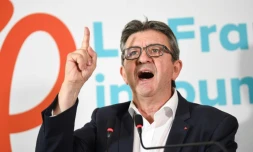 Jean-Luc MĂ©lenchon, leader du parti d'extrĂȘme-gauche "La France Insoumise", Ă Paris le 19 octobre 2018