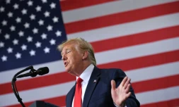 Le président américain Donald trump s'exprime depuis Milwaukee, dans le Wisconsin