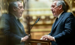 Le Premier ministre François Bayrou s'exprime devant les députés à l'Assemblée nationale à Paris, le 15 janvier 2025