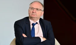 le directeur général de l'Institut national de la Statistique, Jean-Luc Tavernier à Paris le 16 octobre 2023