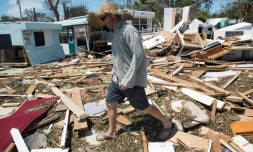 Dégâts à Islamorada, en Floride, le 12 septembre 2017