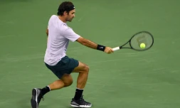 Roger Federer face à Rafael Nadal en finale du tournoi de Shanghai, le 15 octobre 2017 