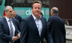 L'ancien Premier ministre britannique David Cameron arrive au Parlement, le 5 septembre 2016 Ă Londres