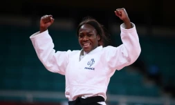 La judoka Clarisse Agbégnénou sacrée championne olympique en -63 kg aux Jeux de Tokyo, le 27 juillet 2021