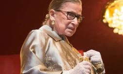La juge de la Cour suprême américaine Ruth Bader Ginsburg à Washington, le 6 décembre 2015