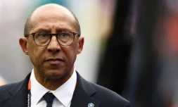 Le président de la Fédération française de football Philippe Diallo arrive au stade de Foxborough, prÚs de Boston, le 26 juin 2026