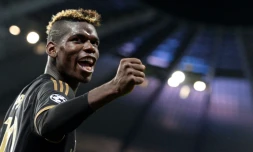 Paul Pogba, le 15 septembre 2015 lors du match City-Juventus à Manchester