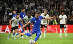 Harry Kane égalise pour l'Angleterre face à l'Allemagne, en Ligue des nations, le 7 juin 2022 à Munich
