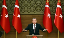 Le président turc Tayyip Erdogan à Ankara le 10 février 2016