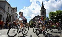 La Française Maëva Squiban aux avant-postes dès le début de l'étape qu'elle a remportée à Chambéry le 1er août 2025