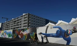 Le chantier du Village olympique de Milan le 31 juillet 2025