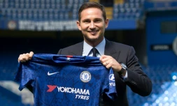 Le nouvel entraĂźneur de Chelsea, Frank Lampard, Ă Stamford Bridge Ă Londres, le 4 juillet 2019