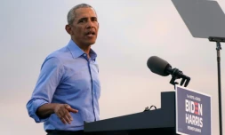 Barack Obama s'exprime depuis Philadelphie le 21 octobre 2020