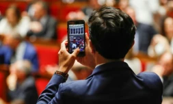 Un député à l'Assemblée nationale, le 27 juin 2017 à Paris