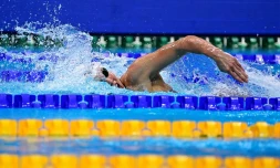 La nageuse polonaise Alicja Tchorz aux Mondiaux-2021 le 22 mai 2021 à la Duna Arena de Budapest
