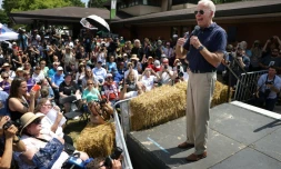 Le candidat démocrate à la Maison Blanche Joe Biden lors d'un discours à la foire régionale de l'Iowa, le 8 août 2019