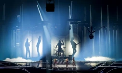 Le groupe de rock italien Måneskin jouent leur titre Zitti E Buoni durant une répétition pour la deuxième demi-finale de l'Eurovision à Rotterdam le 15 mai 2021