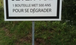 Campagne de prévention "Jeter tue l'environnement" (Photo : Nouvel'r)