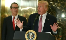 Le président américain Donal Trump donne une conférence de presse à New York, le 15 août 2017