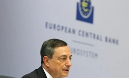 Mario Draghi, président de la BCE, à Francfort le 3 décembre 2015, lors d'une conférence de presse