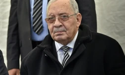 Photo du chef d'état-major de l'armée algérienne, le général Ahmed Gaïd Salah, le 6 février 2019 à Alger