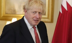 Le Premier ministre Boris Johnson arrive à une cérémonie à Londres, le 20 septembre 2019.